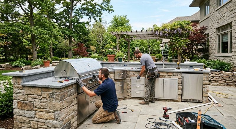 Outdoor Kitchen Installation in Houston, TX