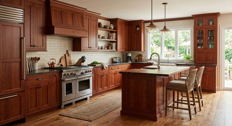 Cherry Cabinet Remodeling in Bloomington, IN