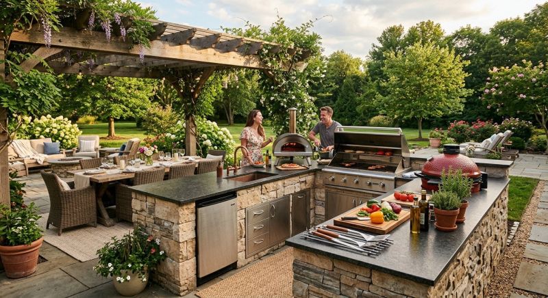 Outdoor Kitchen Installation in Charleston, SC