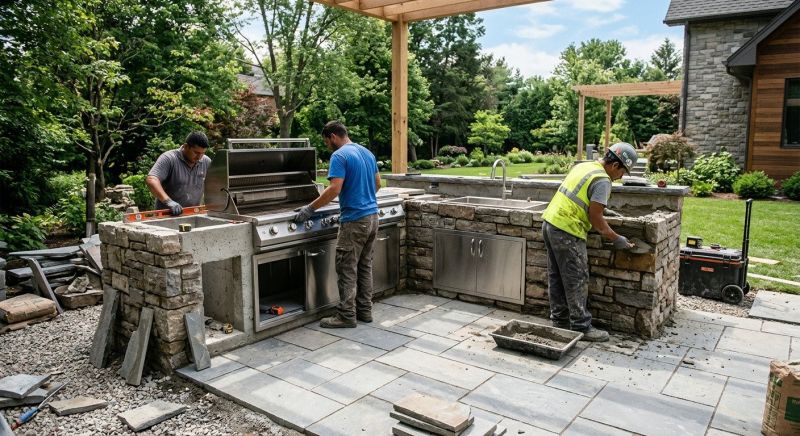 Outdoor Kitchen Installation in Conroe, TX