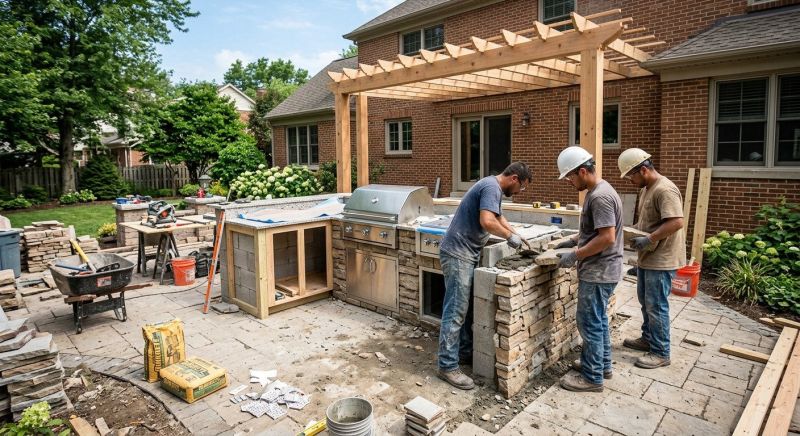 Outdoor Kitchen Renovation in Houston, TX
